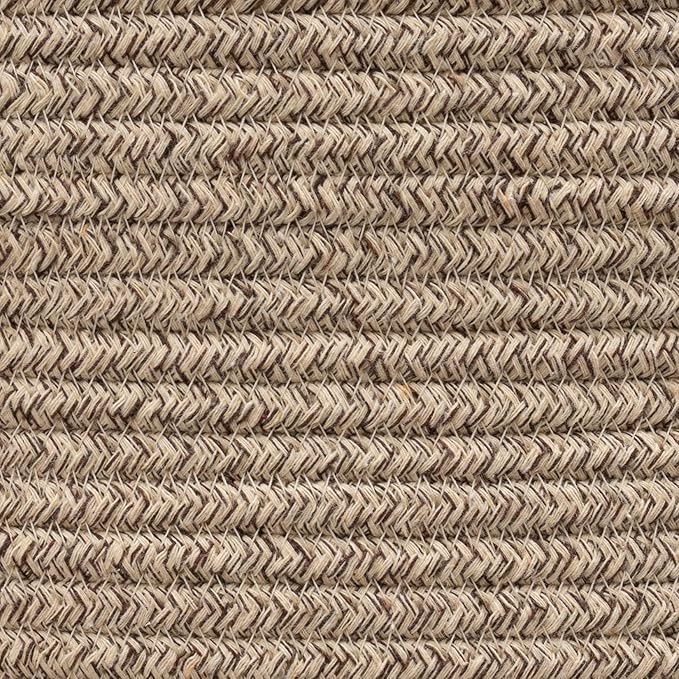 LA JOLIE MUSE Woven Basket Rope Storage Baskets - Large Cotton Organizer 16 x 14 x 14 Inches, Basket for Baby Blanket, Kids Toy Nursery Laundry Basket