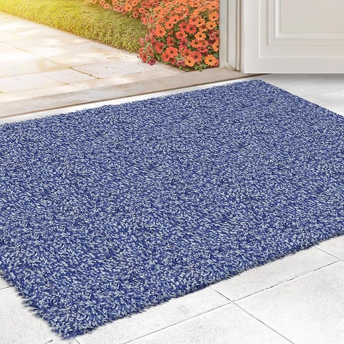 Premium Microfiber Indoor Door Mat – 24"x36" Washable Entry Mat, Non-Slip, Waterproof Backing, Super Absorbent, Low Profile Entryway Doormat for Indoor Entrance
