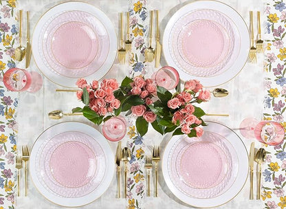 PLASTICPRO 64 Piece Combo Plates Set includes 32-7'' inch Plates & 32-10'' inch