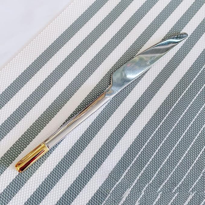 Silverware Set Service for 12, IKXO 48-Piece Modern Stainless Steel Flatware