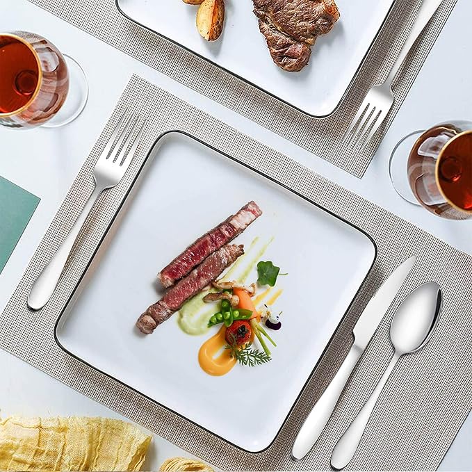 LIANYU 24-Piece Silverware Set