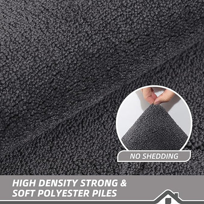 BEQHAUSE Door Mat 20" x 32", Non-Slip Door Mats Indoor Entryway Rugs Washable Low-Profile Absorbent and Stain Resist Floor Mats, Dog Door Mat for Front Back Door, Muddy Wet Shoes & Paws, Dark Grey