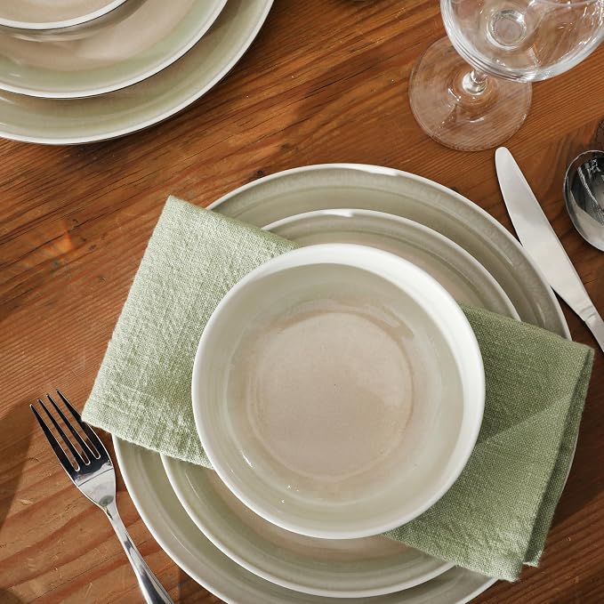 Gibson Elite Island Bay 12-Piece New Bone China Dinnerware Set Service