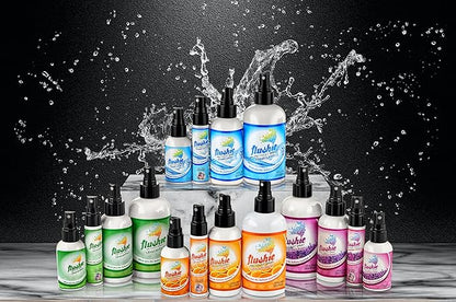 Flushie Lavender Pre-Toilet Spray - Travel Size Toiletries 1oz 3pack Spray for Toilet Deodorizer & Odor Eliminator