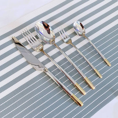 Silverware Set Service for 12, IKXO 48-Piece Modern Stainless Steel Flatware