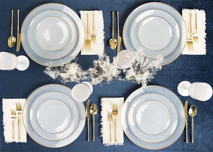 PLASTICPRO 64 Piece Combo Plate Set includes 32-7'' inch Plates & 32-10'' inch