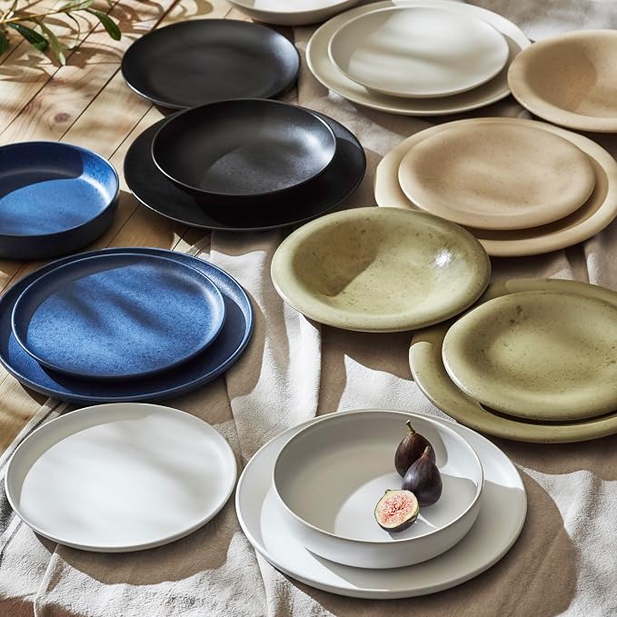 Porto by Stone Lain Semplice 12-Piece Premium Kitchen & Dining Dinnerware Set