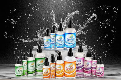 Flushie Pre-Toilet Spray - Travel Size Toilet Deodorizer & Poop Odor Eliminator (Citrus, 1oz 3pack)